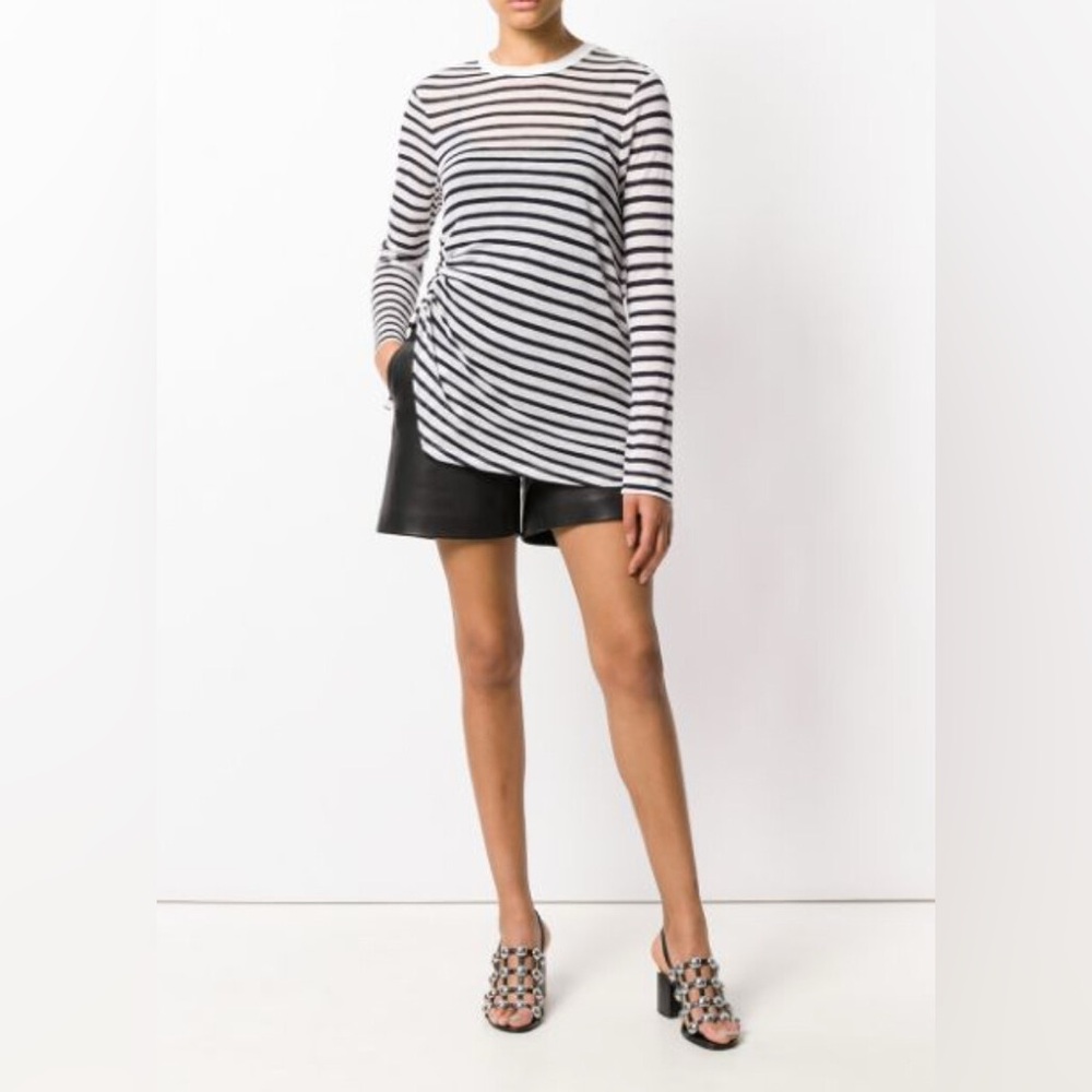 T by Alexander wang striped long sleeve tee size small